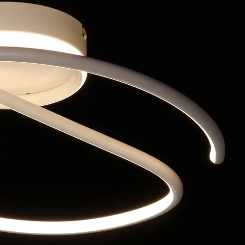 Светильник потолочный LED Аурих 108010201 DeMarkt белый 1 лампа, основание белое в стиле хай-тек  фото 4